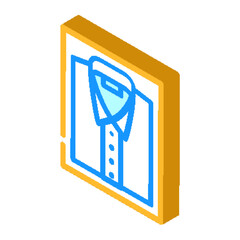 products shirt sewing isometric icon vector. products shirt sewing sign. isolated symbol illustration