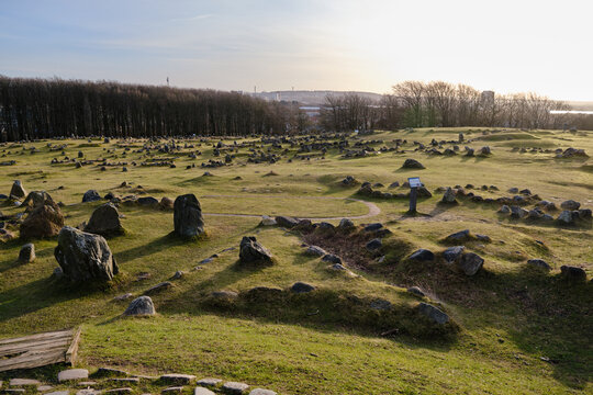 ancient Viking graveyard of Lindholm Hoje
