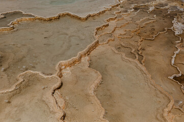 Mammoth Hot Springs in Yellowstone National Park