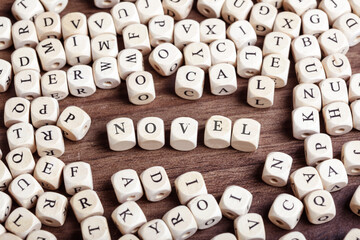 Novel, letter dices word