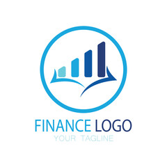 Business finance and Marketing logo Vector illustration  template icon design Financial accounting logo with modern vector concept