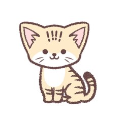 スナネコの座りポーズ