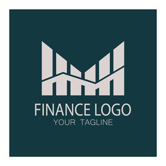 Business finance and Marketing logo Vector illustration  template icon design Financial accounting logo with modern vector concept