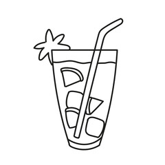 A collection of vector symbols in a fashionable flat style on a white background.A set of icons with drinks,A set of cold drinks,cocktail
