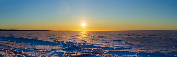 The icy expanse of the Gulf of Finland