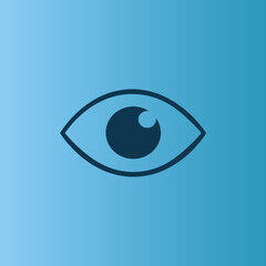 Fototapeta premium Eye icon set. Eyesight symbol. Retina scan eye icons. Simple eyes collection