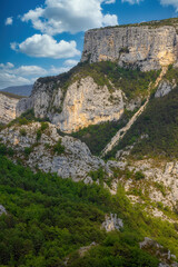 The Verdon Gorge (French: Gorges du Verdon) is a river canyon located in the Provence-Alpes-Côte d'Azur region of Southeastern France.