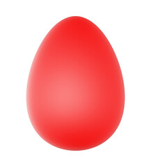 Easter egg red isolated
