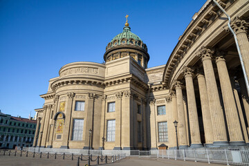 Fragment of the Kazan Cathedral. Saint Petersburg