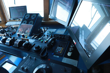 wheelhouse in modern ship © AJITH.A
