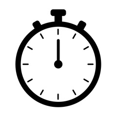 stop watch timer flat icon vector illustration for apps and websites
