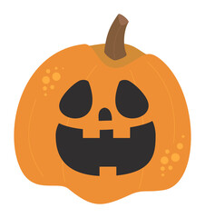sticker Halloween. Cute Pumpkin Jack