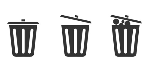 ごみ箱　ダストボックス　ポリバケツ
削除　アイコン