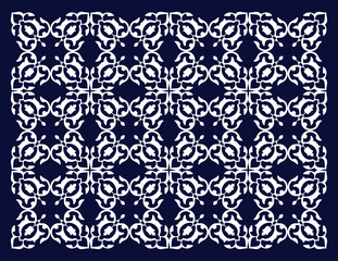 Seamless Geometric Ornament. Traditional Islamic Design. Mosque decoration element. Traditional Islamic Template with Floral ornament