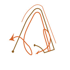 hand drawn illustration of an symbol