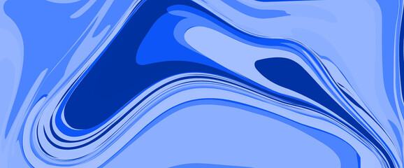 abstract blue wavy  vector background for design