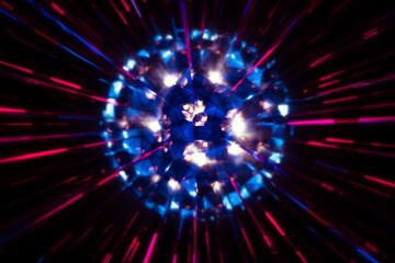 Obraz premium Abstract kaleidoscope background. Beautiful multicolor kaleidoscope texture in circular pattern.