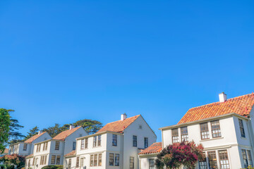 Mediterranean style cottages in San Francisco, California