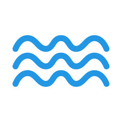 Obraz na płótnie Canvas Sea Waves. Sea and ocean icon. Vector.