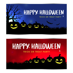 halloween banner flyer design template offer party horror