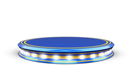 Podium  Azul 3D para composição