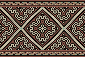 Find Tribal Seamless earth tone Color Geometric Pattern Ethnic design for textile, fabric, carpet and wallpaper