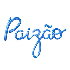 Fototapeta premium Texto cursivo 3D Dia dos Pais