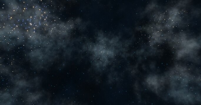 Nebula background. Galaxy in the universe. 3d rendering.