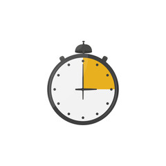 Stopwatch icon. Flat illustration of stopwatch vector icon for web design. Vector illustration