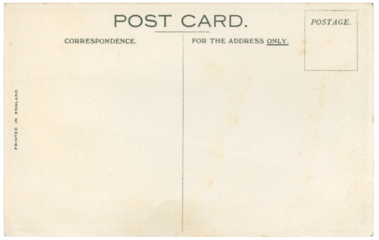 Retro post card, early 1900's, English