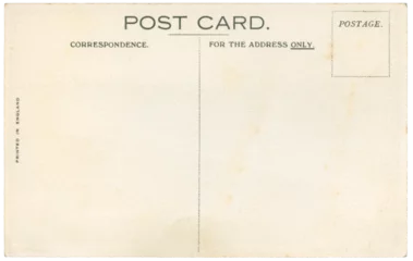 Fotobehang Retro post card, early 1900's, English © Jo Ann Snover