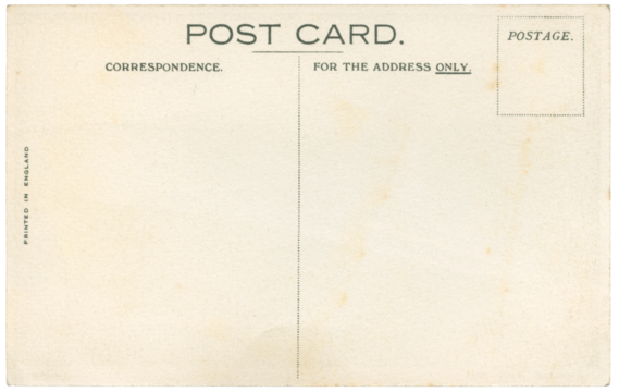 Retro post card, early 1900's, English