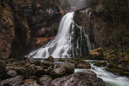 Golling Waterfall in the region Tennengau, Austria
