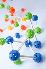 Molecular Structure on the white