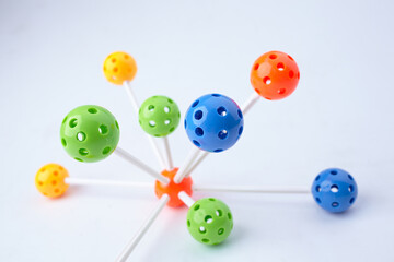 Molecular Structure on the white