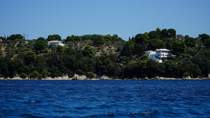 landscape in Greece. daytime photo.