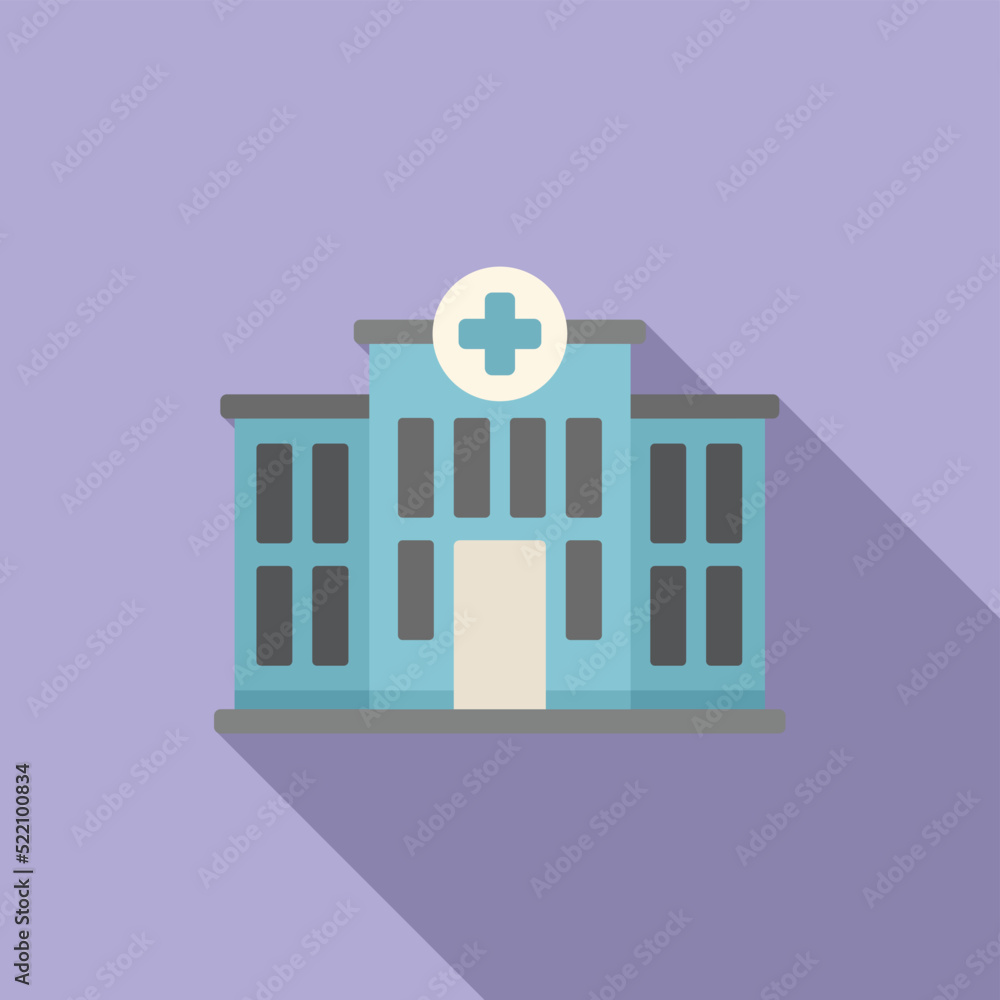 Poster hospital physical therapist icon flat vector. physio massage