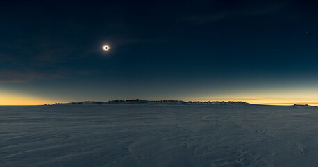 Antarctic Full Solar Eclipse - December 4th 2021, WAIS Divide, Western Antarctica.