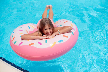 girl in pool