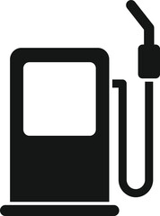 Fuel pistol icon simple vector. Vehicle oil