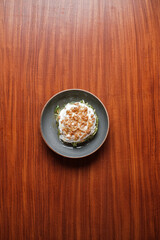 Turkish starters food. meze plates. 