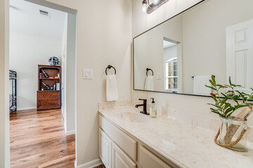 White bathroom interior