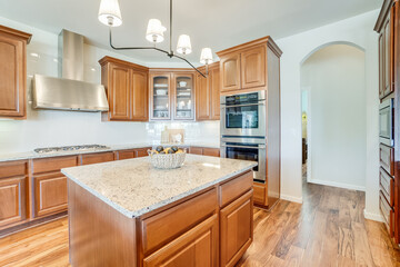 Wood accent kitchen