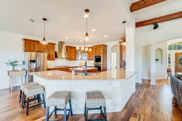 Wood accent kitchen