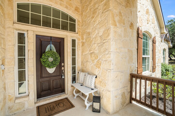 entrance to the house