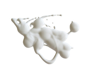 White cream on a white background, can be used as mayonnaise too