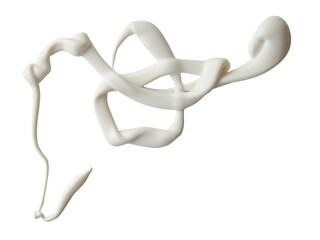 White cream on a white background, can be used as mayonnaise too