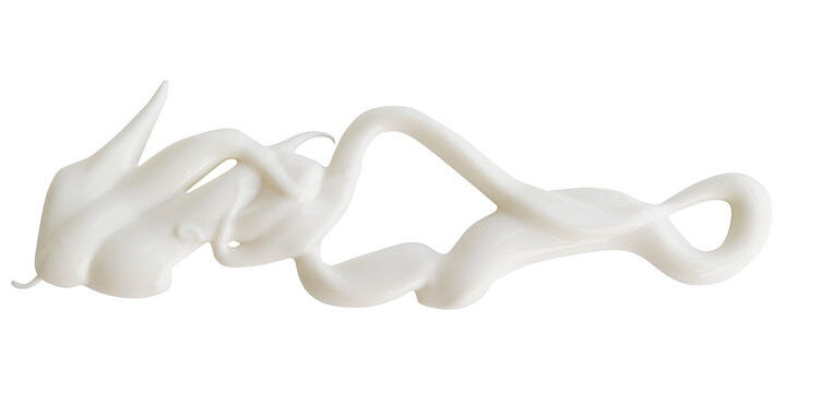 White cream on a white background, can be used as mayonnaise too