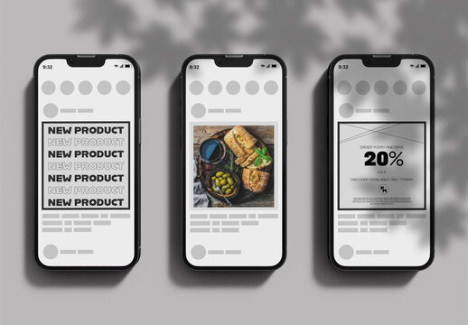 Top View of Smartphone Screen Mockup