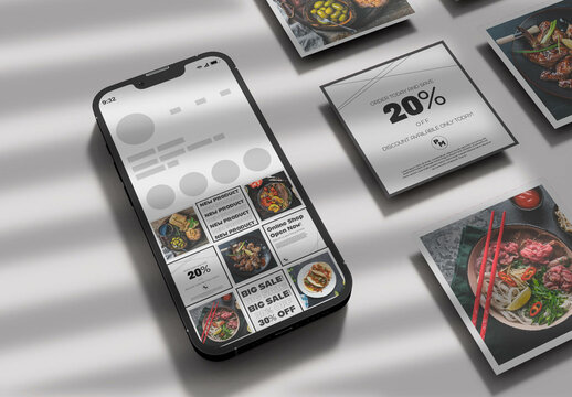 Smarthphone Screen Design Mockup